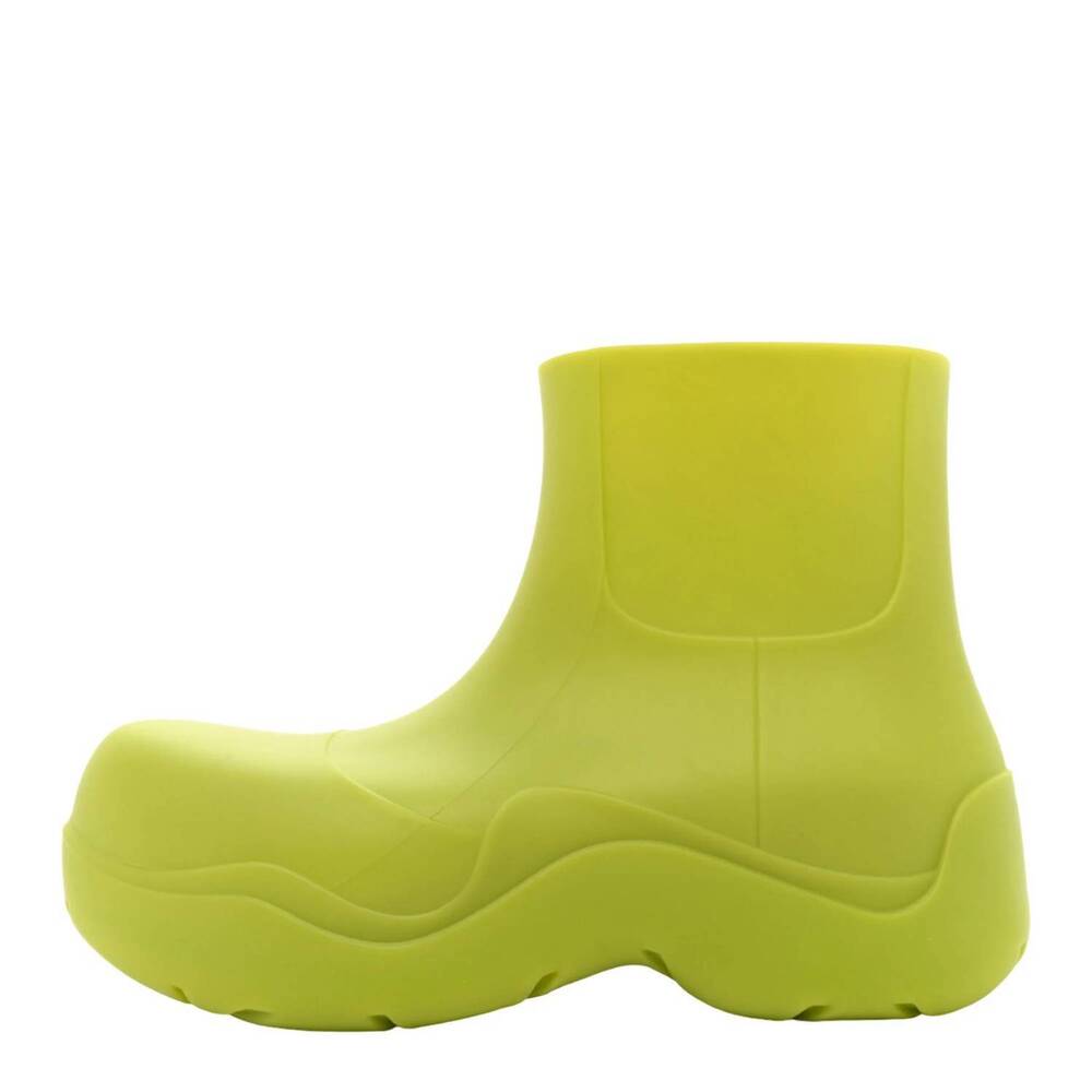 NEW BOTTEGA VENETA women's rubber puddle ankle boots in green